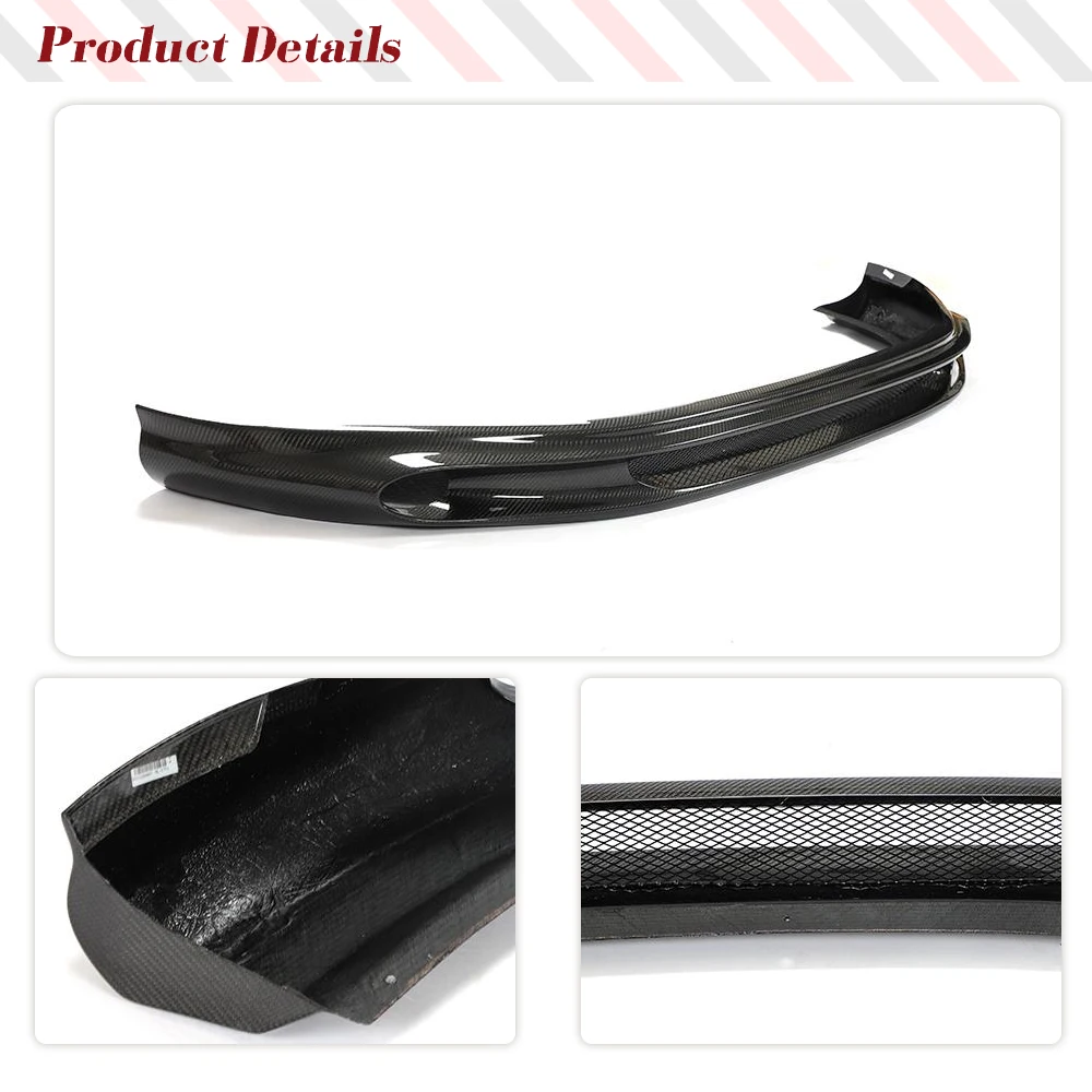 Real Carbon Fiber Car Front Bumper Body Kits Lip Spoiler for Porsche Macan 2022 2023 Macan GTS S Base T Car Front Diffuser Lip