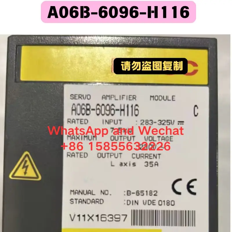 

Б/у драйвер A06B-6096-H116 Функциональный тест ОК Быстрая доставка
