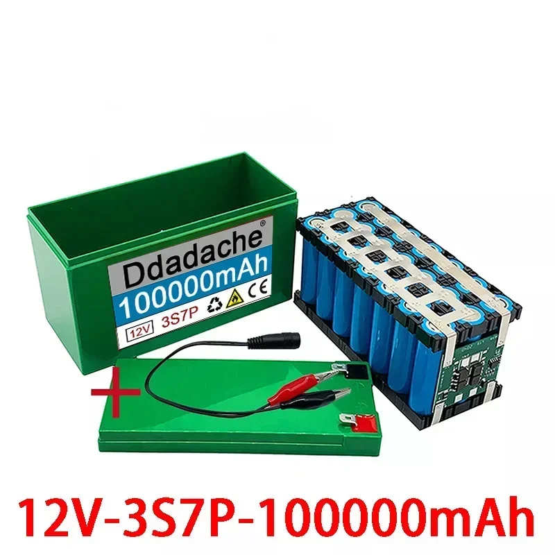 

18650 Lithium Ion Battery 3S7P New 12V 100Ah Is Suitable For Outdoor Lighting of Agricultural Sprayer Sound Reserve Battery