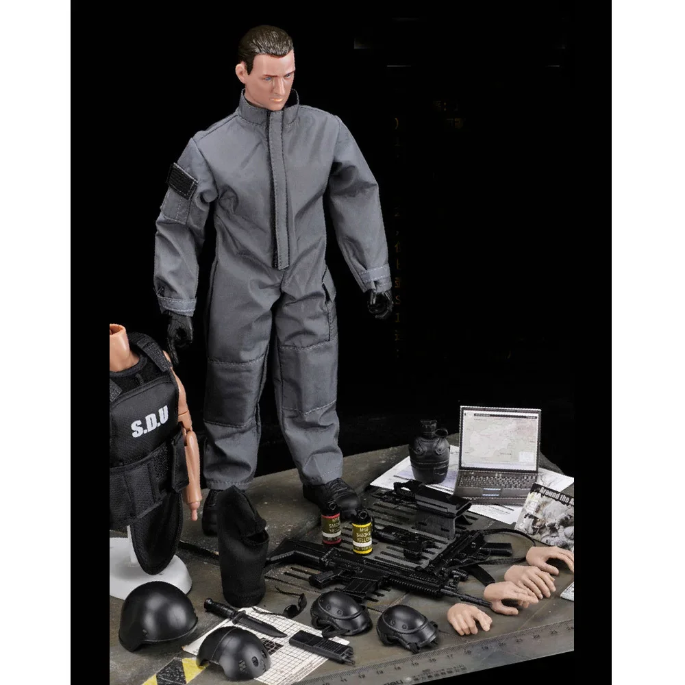 12 인치 S.D.U 경찰 1/6 스케일 액션 피규어 30cm 장난감 군인 모델 Playset 소년 장난감 어린이 생일 선물