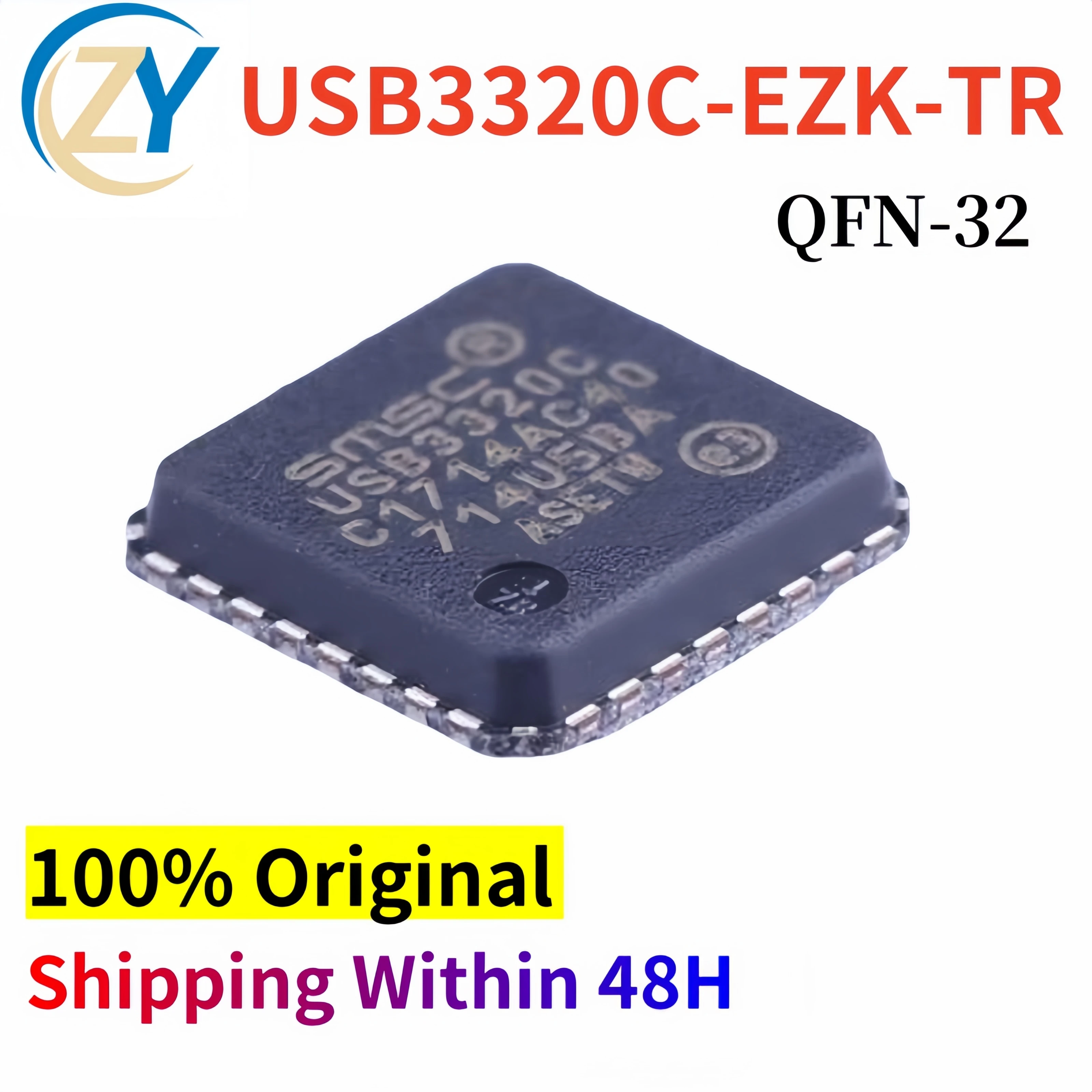 (2pcs) USB3320C Interface ICs USB3320C-EZK-TR QFN-32 1.6V-3.6V 100% Original & In Stock