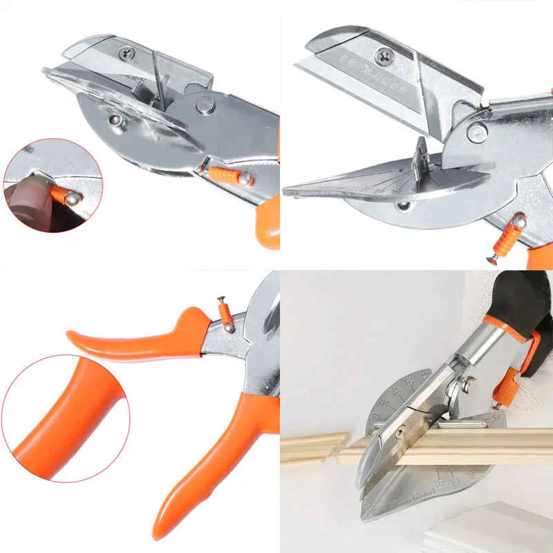 Imagem -03 - Multi Ângulo Bevel Tesoura Ângulo de Cisalhamento Mitre Siding Fio Duct Cutter Multipurpose Trunking Ferramentas de Corte 45135 °