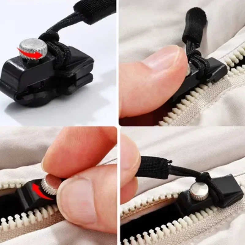 Mintiml 2-20PCS Universal Instant Zipper Repair Replacement Kit Durable Fix Zipper Sliding Teeth Rescue Screw Zipper Head RU