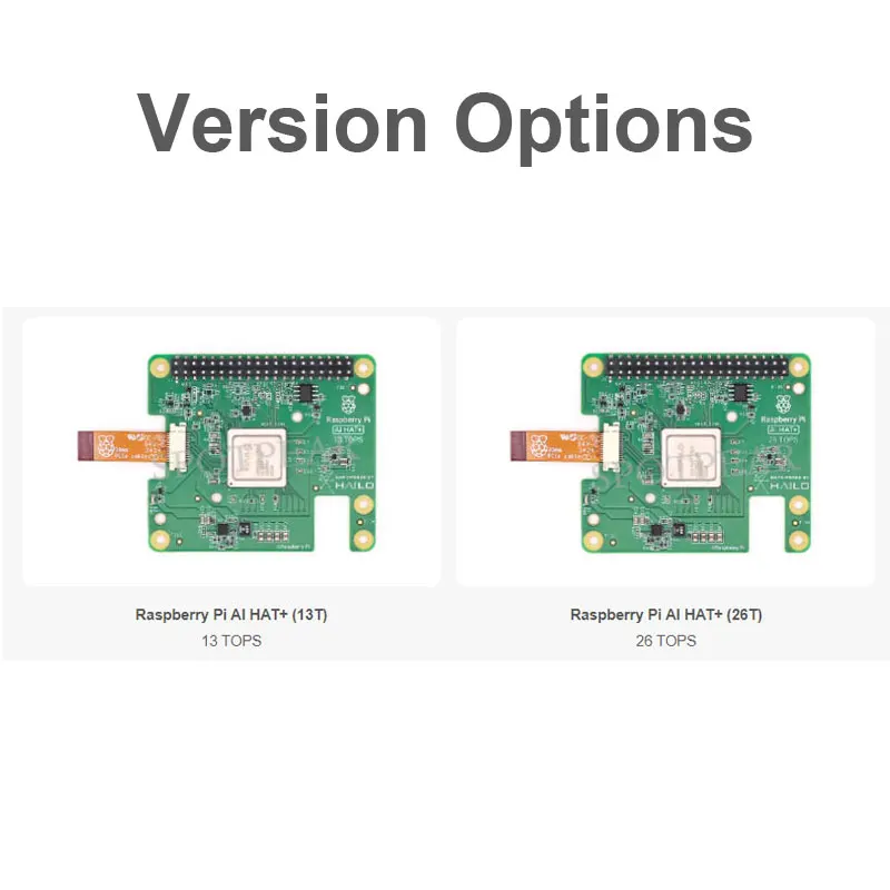 Raspberry Pi 5 AI HAT+ Expansion Board Compatible Pi5 PCIe Gen3 Official Original Hailo-8/8L 13/26Tops