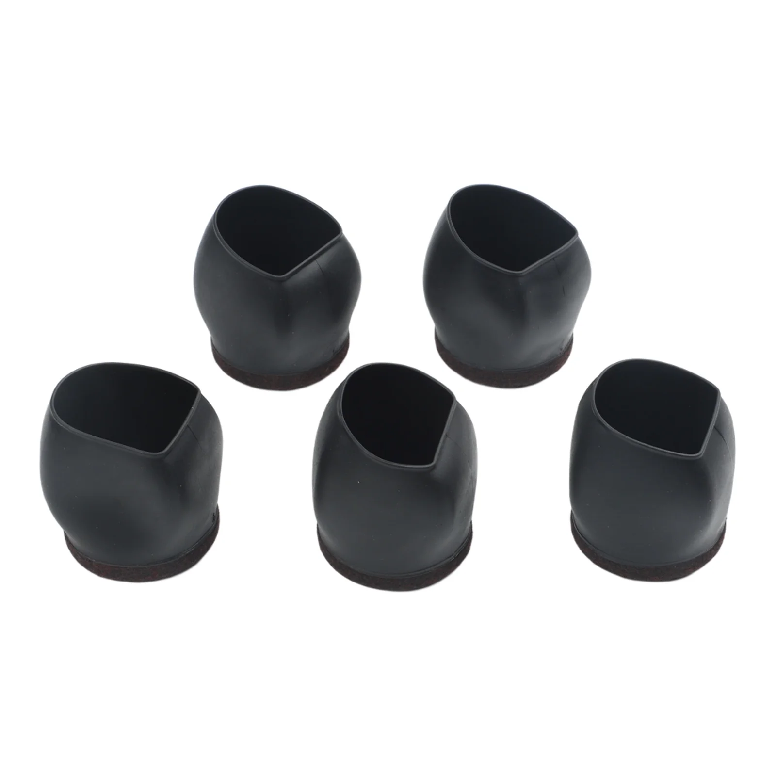 5 Piece TPE Wheel Protectors for Furniture Legs to Reduce Friction Noise and Prevent Floor Damage in High Traffic Areas