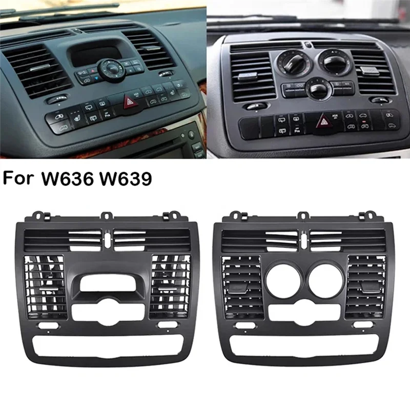 

A03Z-Car Dashboard Central Air Conditioner Vent Grille Cover Interior Parts For Benz Vito Viano W636 W639 2010-2015
