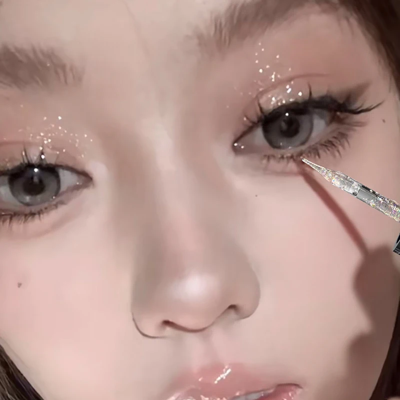 Swan Ballet Liquid Eyeshadow Fine Shimmer Subtle Glow Versatile Brightening Can Be Used as Highlighter Daily Date Eye Makeup