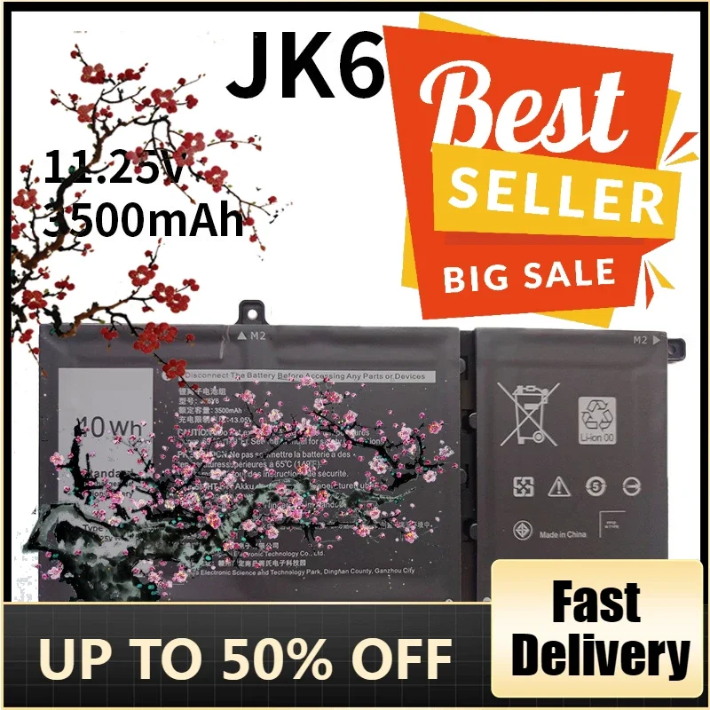 

【Fast Delivery】New JK6Y6 BatteryReplacement Battery For Dell Latitude 15 3510 5401 5405 5408 5505 Series 11.25V 40Wh