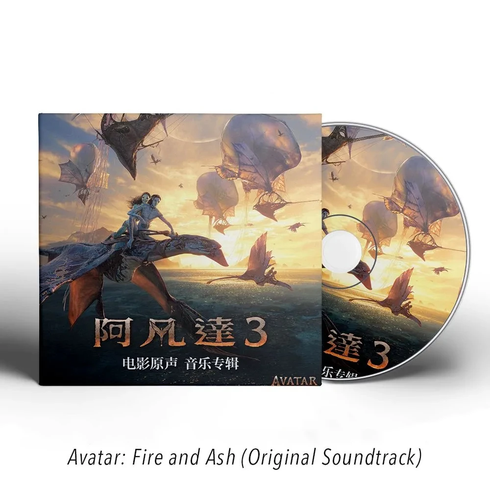 Disco de Música de la Película Avatar: Fire and Ash, Simon Franglen, CD de Éxitos, OST, Álbum Brothers, 2 Discos de Música, Colección de Sonidos para Cosplay