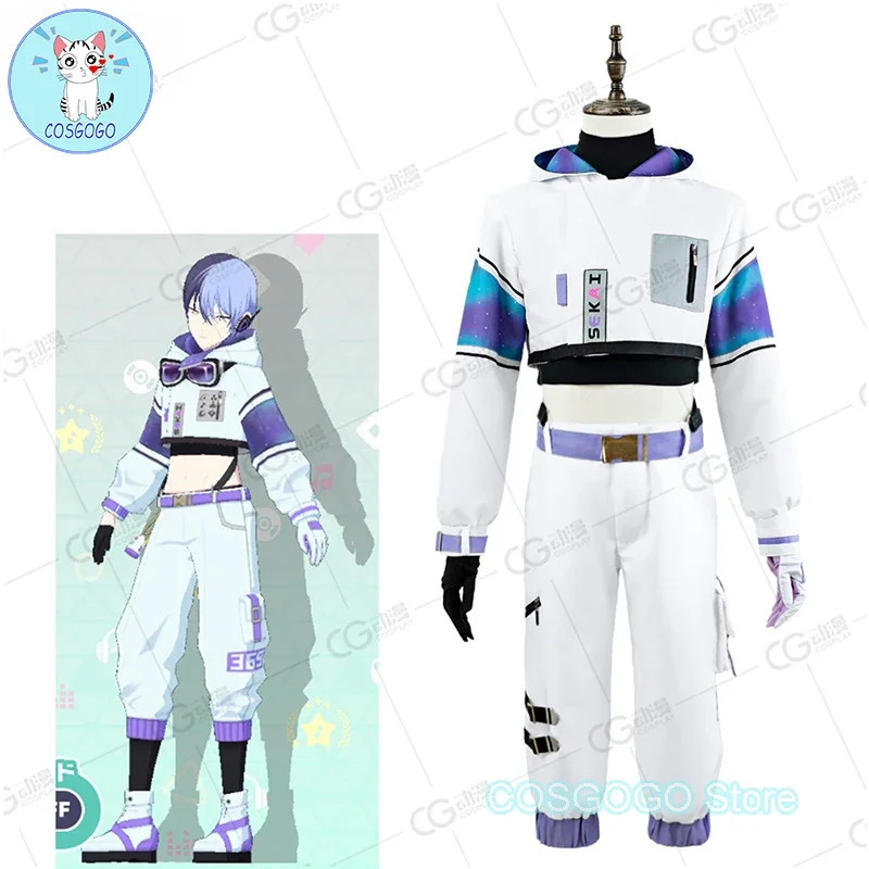 

COSGOGO Game Project Sekai Toya Косплей Костюм PJSK Хэллоуин Наряды Женский Мужской Костюм