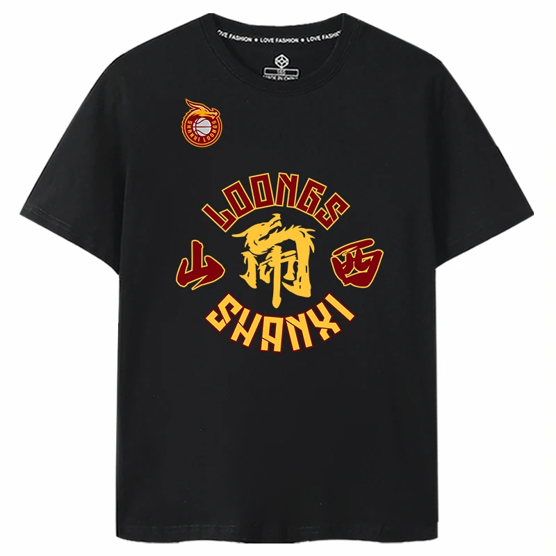 

Мужская футболка для баскетбольных тренировок, стандартного кроя, с принтом, из хлопка, молодежная, летняя, повседневная одежда