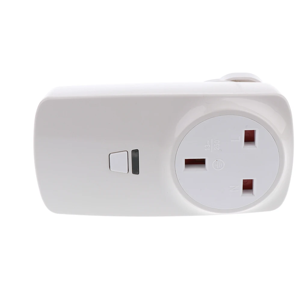 Smart Power Socket Wireless Remote Control UK Plug ABS Material Widely Used for Lamps Home Devices