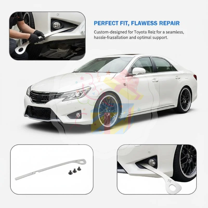 Stainless Steel Reinforced Broken Bracket 2Pcs for Reiz 2010-2017 Precision Fit Metal Car Accessory for Replacement