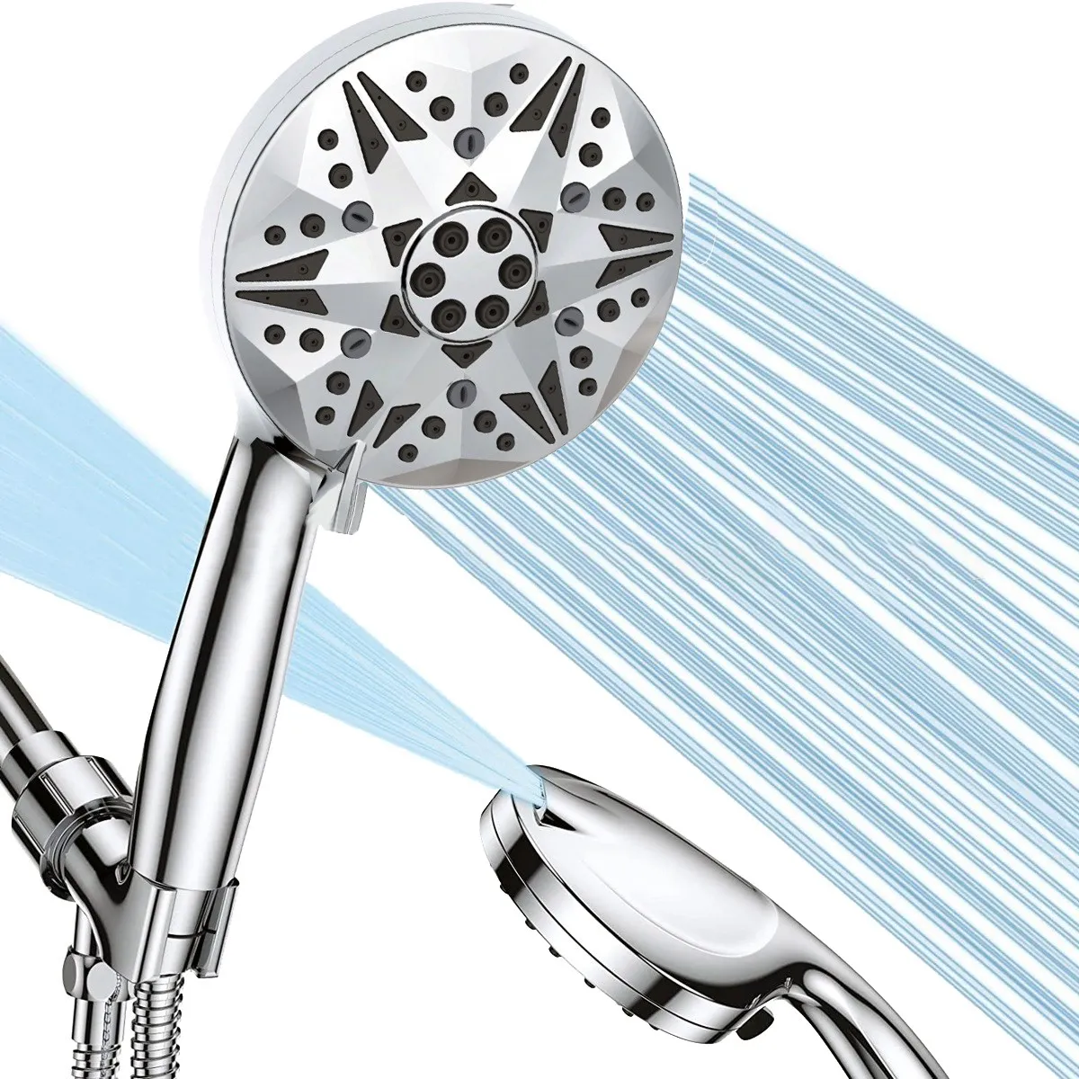 

High Pressure Handheld Shower Head with Filter, 8 Spray Settings & 2 Wash Modes Shower Heads, 5