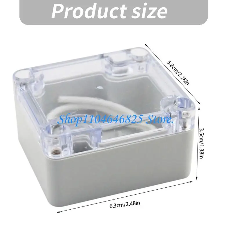 Electrical Wiring Case with Clear Top Outdoor Cable Protecting Junction Box