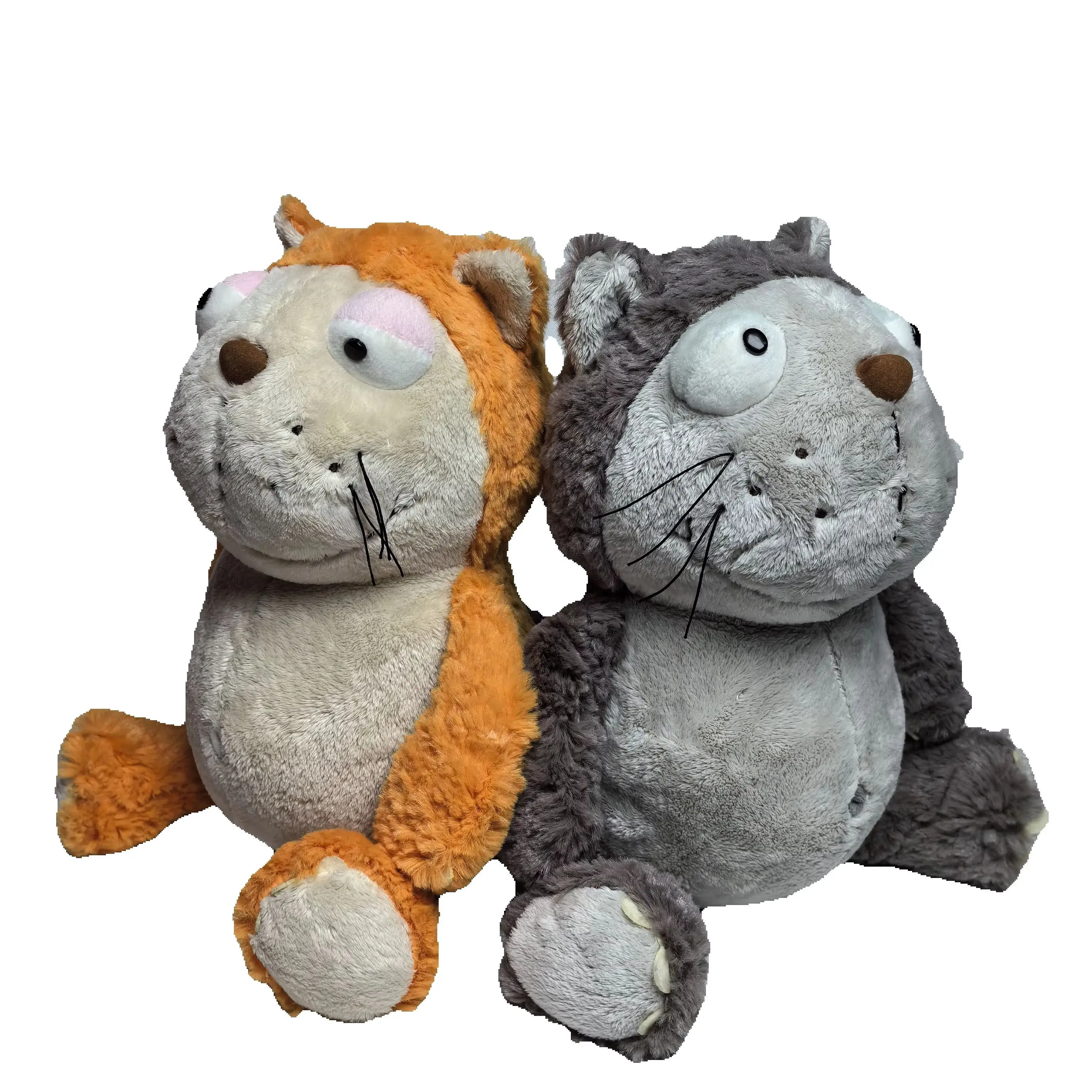 35-45cm Kawaii Simulation Big-faced cat Toy Animal Model Cute Carpet Realistic Plush Toy Desktop Children’s Gift Home Decoration