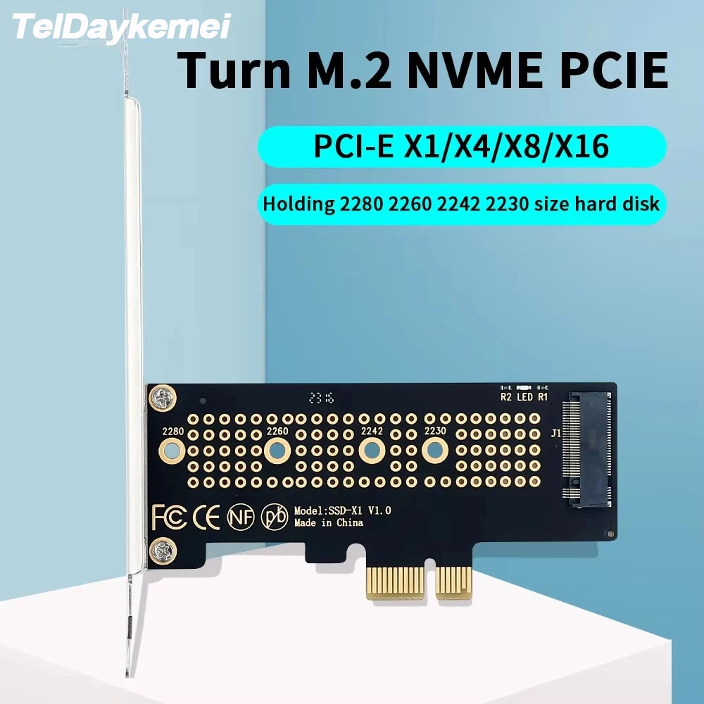 M.2 NVME to PCIe 4.0 Adapter With Aluminum SSD Heatsink 64Gbps M.2 SSD Gen4 PCIe 4.0 X1 X4 X8 X16 Expansion Card For PC