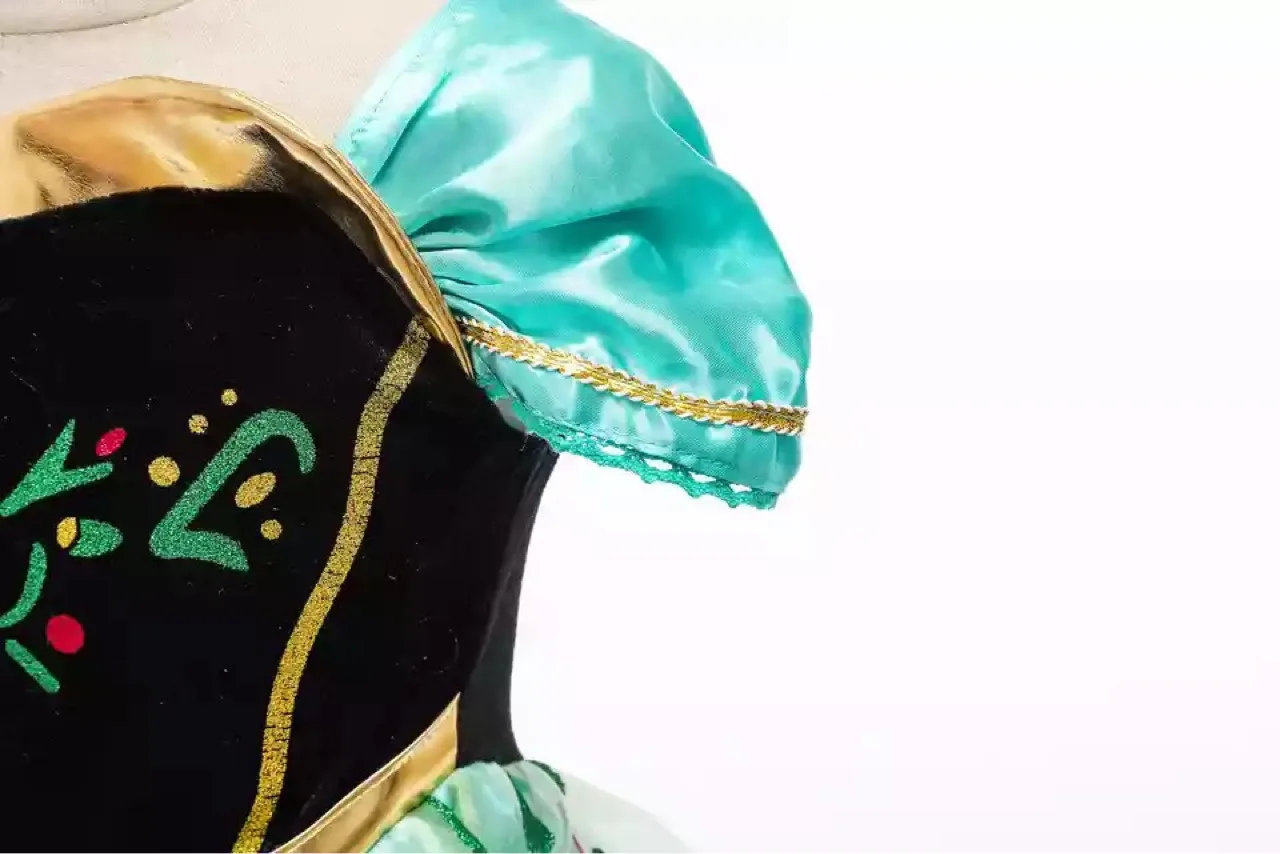 Mädchen Eis-Fantasie-Prinzessin Mesh-Ballkleid Kinder Cosplay-Kleid für Halloween, Karneval, Geburtstag, Themenparty, Rollenspiel – Detail 32