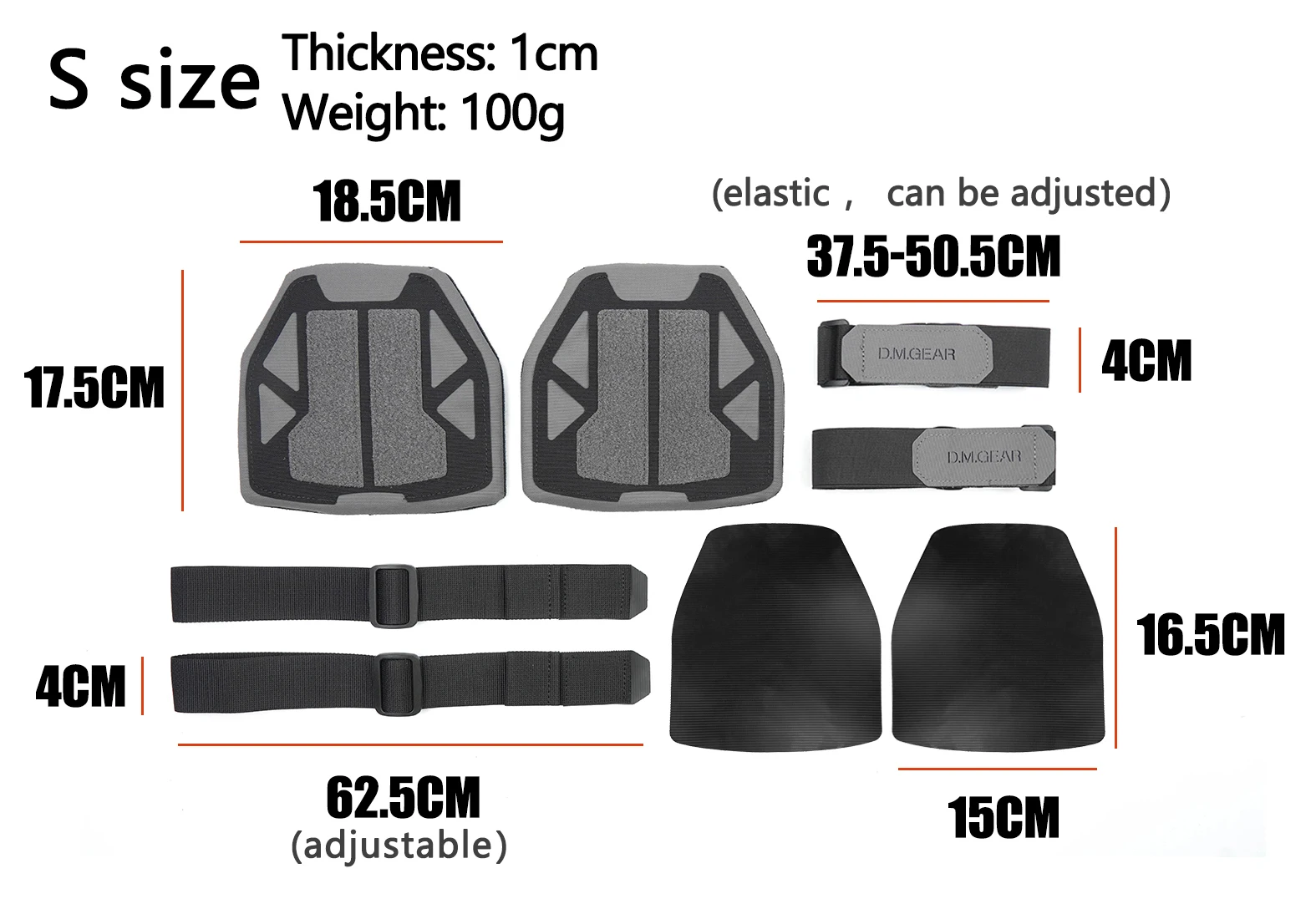 DMGear Schulterpanzer Taktische Jagdausrüstung Ausrüstung Weste Zubehör Schutz Airsoft Molle Nylon Universal – Detail 3