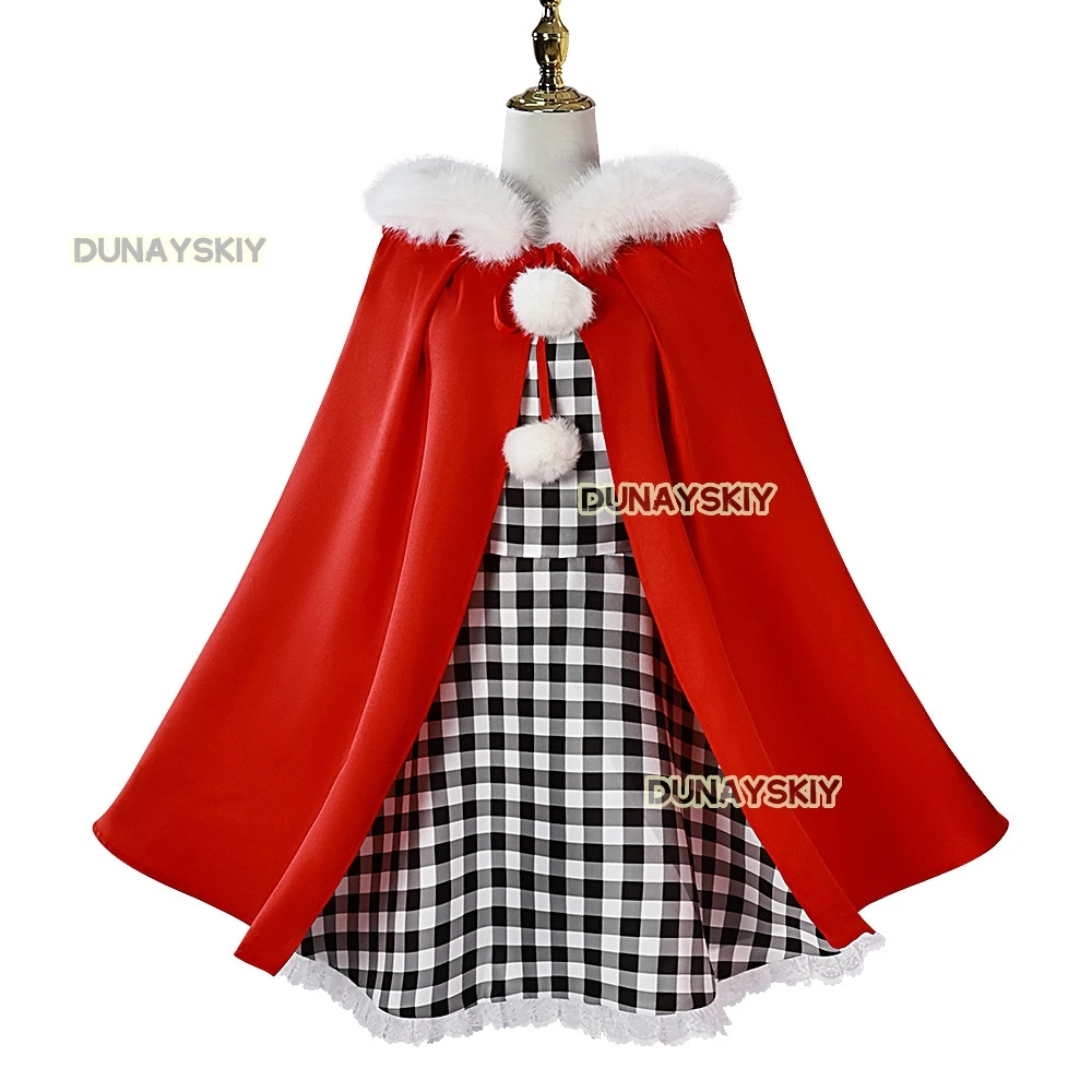 Cindy Christmas Happy Cosplay Costume, perruque, nœud, vêtements de sauna d'Halloween, adulte, enfant, fille, dessin animé, film, festivals, déguisement, Kawaii