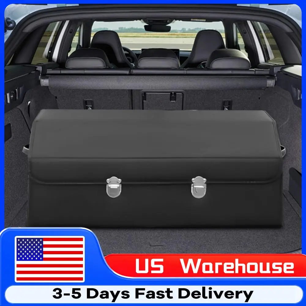 

Car Trunk Storage Box Large Capacity Folding Auto Organizer Box Waterproof Foldable Car Storage Box for SUV Cars Stowing Tidying
