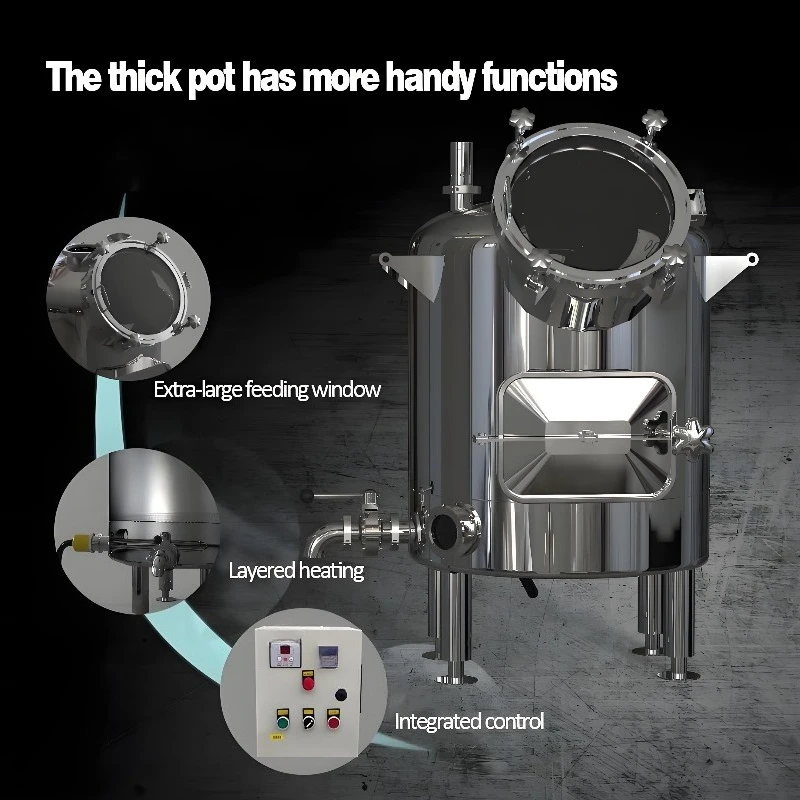 Machines Wine Making Equipment for Wineries Fully Automatic Steam Wine Making and Distilling Instruments