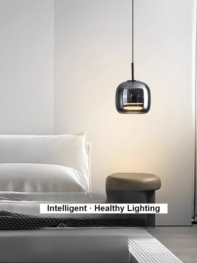 

Светодиодный подвесной светильник из скандинавского стекла с регулируемой яркостью и подъемным подвесным светильником, современный минималистичный подвесной светильник, декор для внутреннего освещения
