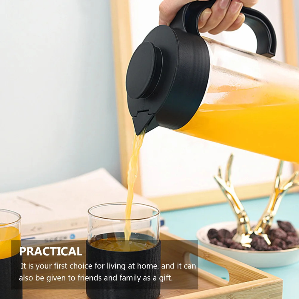 

Handmade Glass Cold Kettle Tea Kettle Water Jug Explosion Proof Multipurpose for Cold Drinks Brewing Glass Pitcher