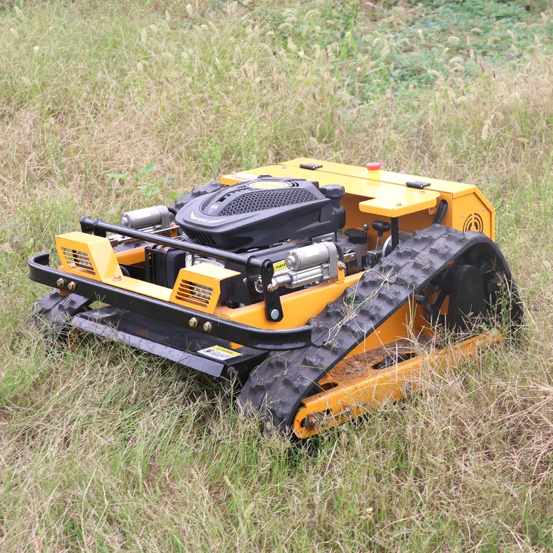 Crawler Lawn Mower Self-propelled Wireless Remote Mowing Robot Track Grass Cutter For Courtyard Orchard Community Green Belt