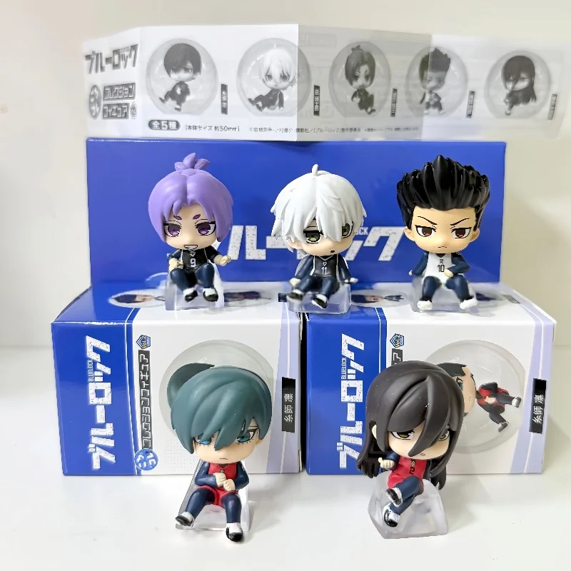 Anime BLUE LOCK Blind Box Action Figures Pvc 5cm Mini Figurines Isagi Yoichi Nagisa Seishiro Model Toys Home Ornament Kids Gift
