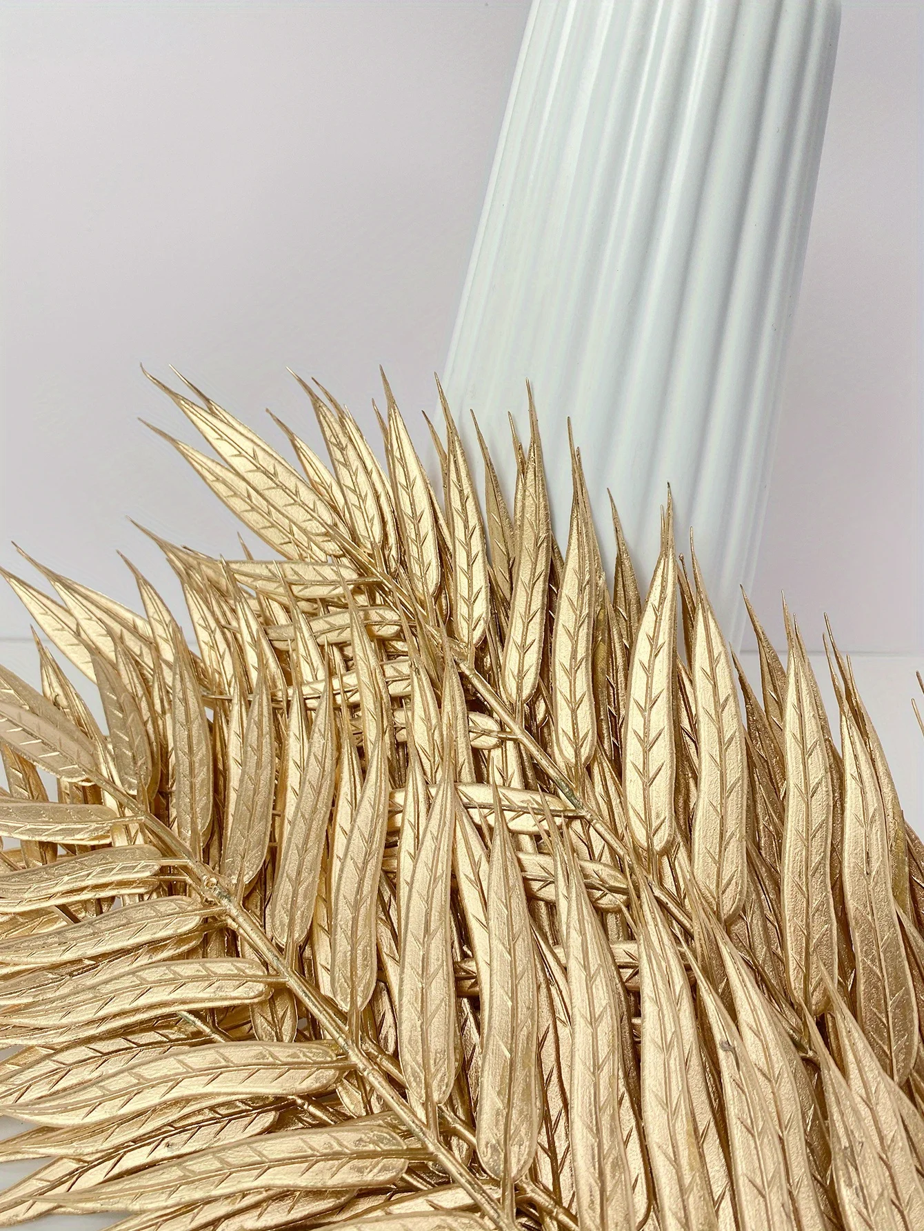 10 Stück/5 Stück goldene Weidenblätter, Simulation goldene Blätter, Hochzeits-Mittelstücke, Brautpartys, Partys, Gartendekoration, Neujahr – Detail 3