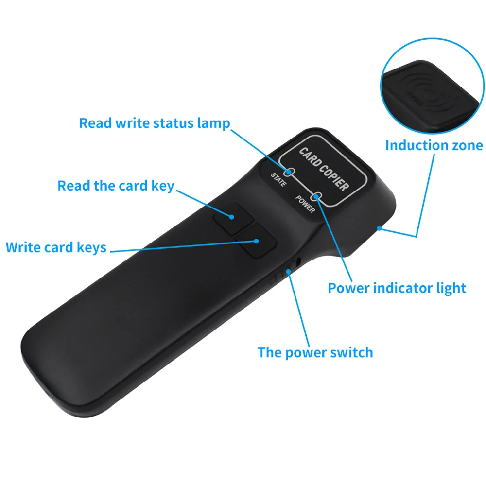 NEUE 125 Khz EM Handheld RFID Kopierer Kartenleser Schriftsteller Duplizierer Programmierer Unterstützung EM4305/ T5577 Wiederbeschreibbare Keyfobs token tags