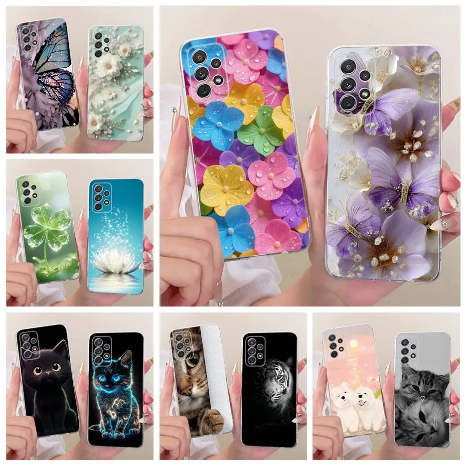 For Samsung Galaxy A52 A52s A72 5G Case New Luxury Painted Cover Soft Silicone Phone Case For Samsung A52 A 52 s Galaxy A72 Bags