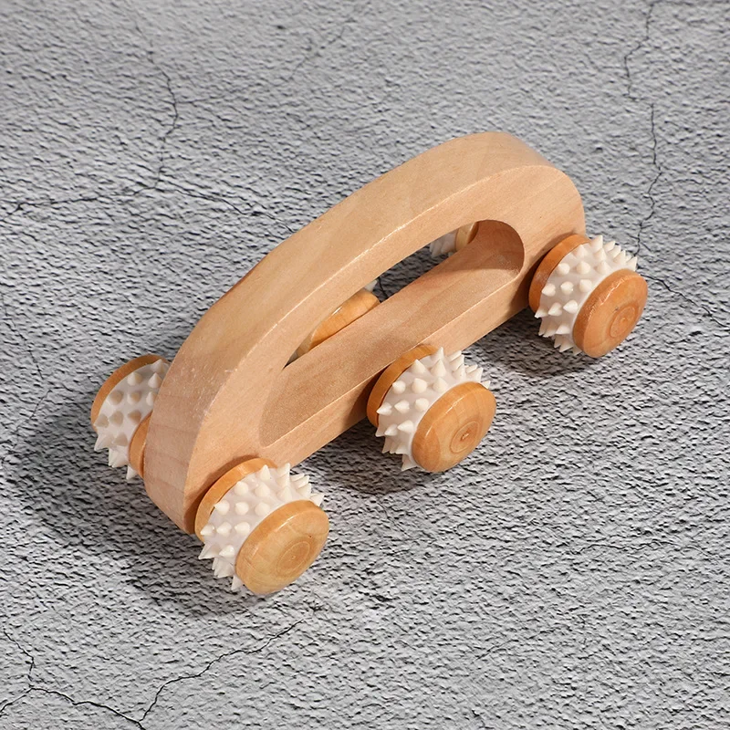 

1 Pcs Wooden Massage Roller Tool, Manual Wooden Massager, Wood Back Massage Roller for Neck Leg Back Deep Tissue Muscle Massager