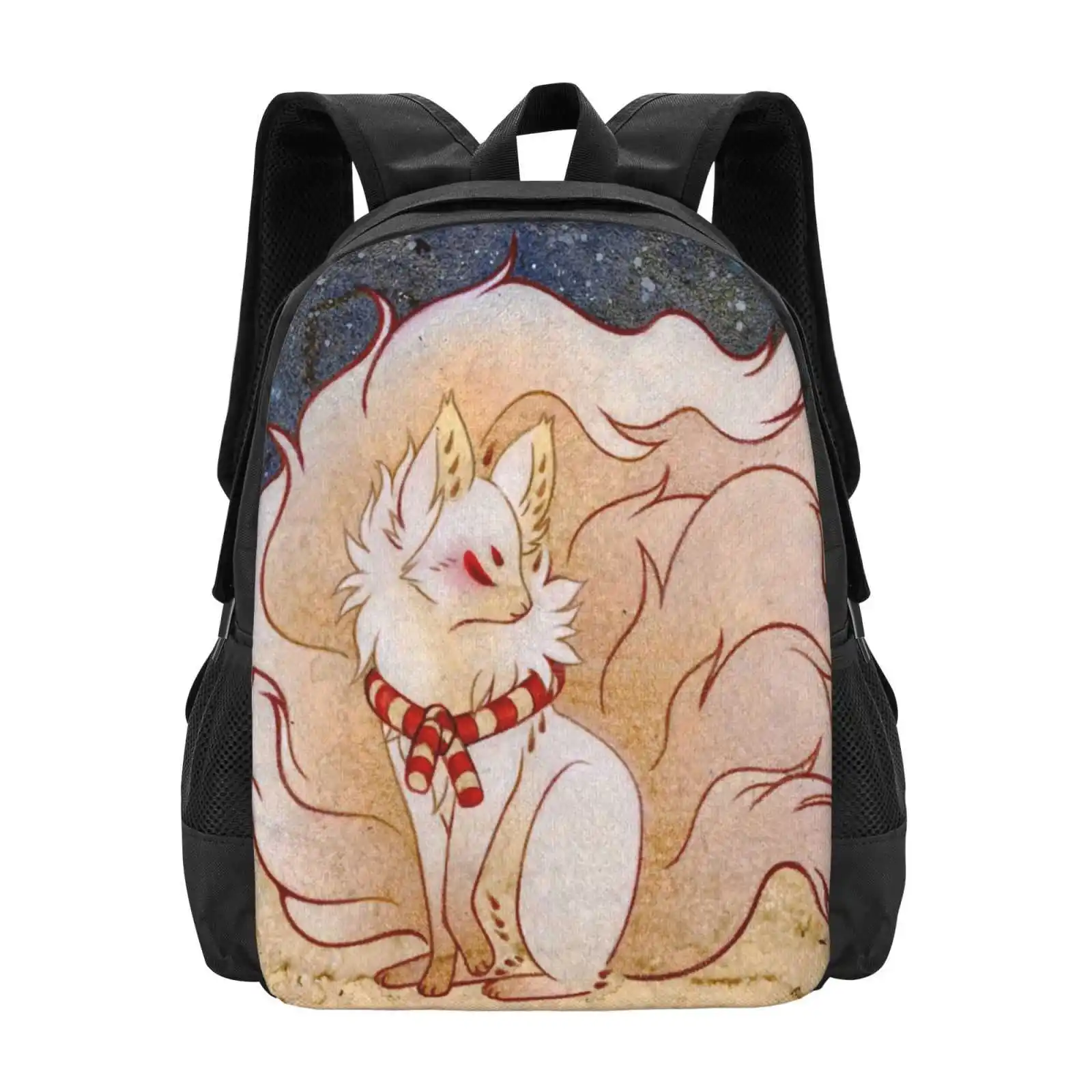 The Celestial Spirit - Yokai New Arrivals Unisex Bags Student Bag Backpack Yokai Animal Spirit Ghost Celestial Ninetails Nine