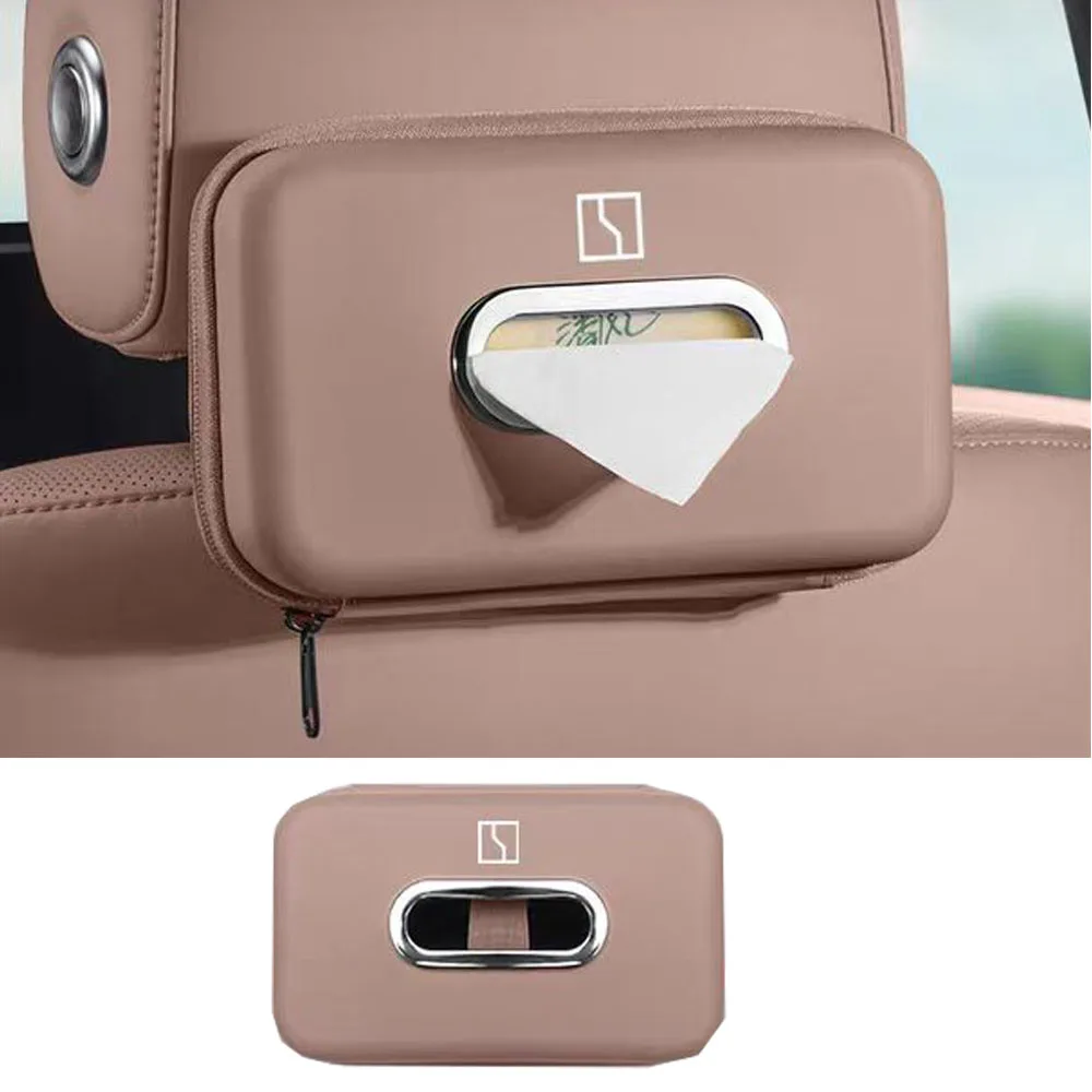 

Подходит для ZEEKR 9X 2025 2026, автомобильный ящик для бумажных полотенец, автомобильный стул, подвесной тип бумажного ящика, сумка для бумажного ящика, размещение бумажного ящика