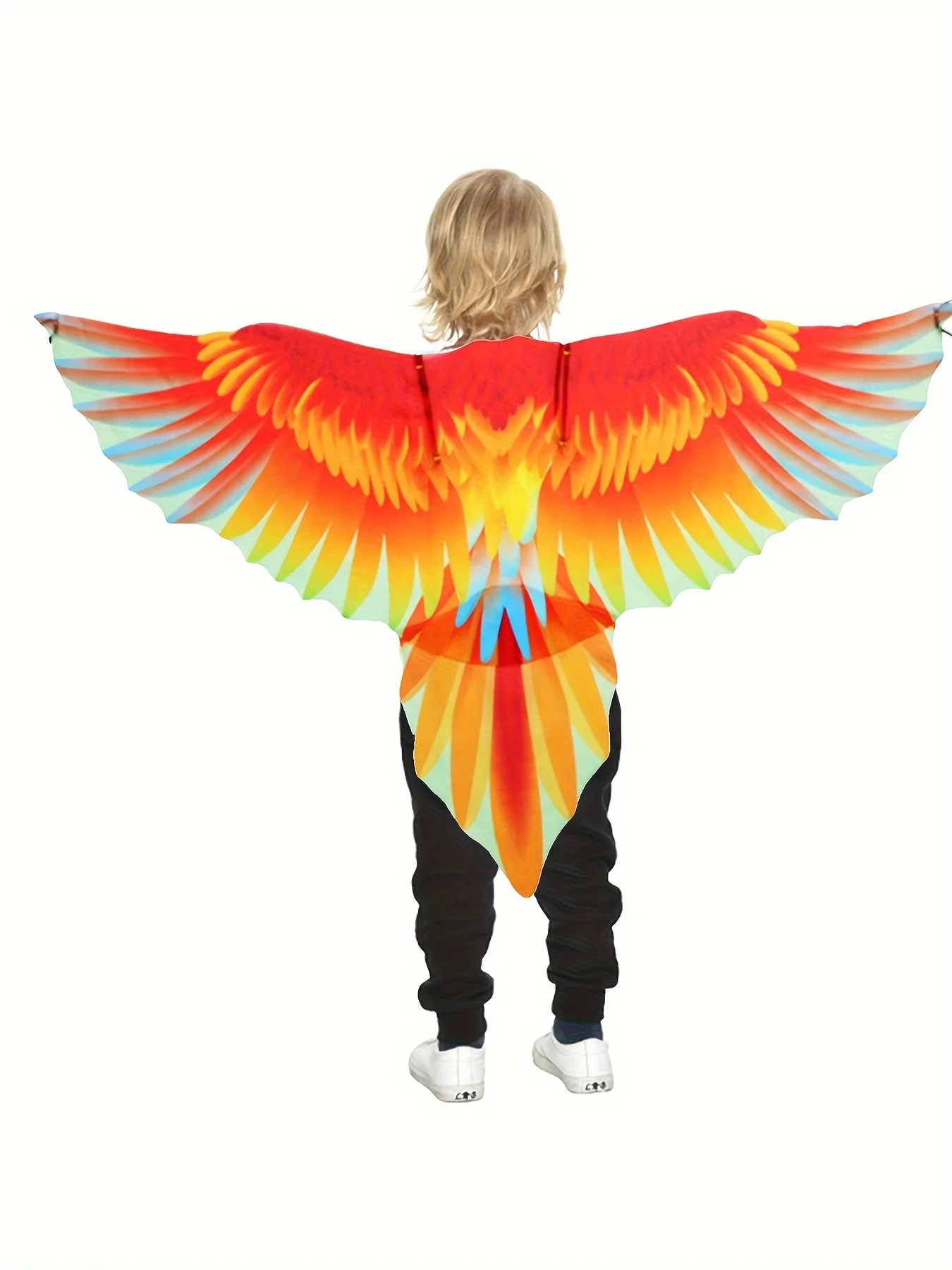 Kids Bird Costume cape and Mask Parrot Wings Cape Dress up Shawl Cloak for Children's Day Festival Masquerade Party Boys Girls