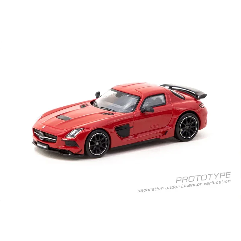 

In Stock TW 1:64 SLS Coupe Black Series China Special Edition Diecast Diorama Car Model Collection Miniature Carros Tarmac Works