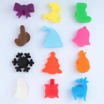 

12Pcs Colorful Wine Cup Identifier Reusable Silicone Glass Markers with Suction Secure Hold Party Favor Decor Recognition Tool