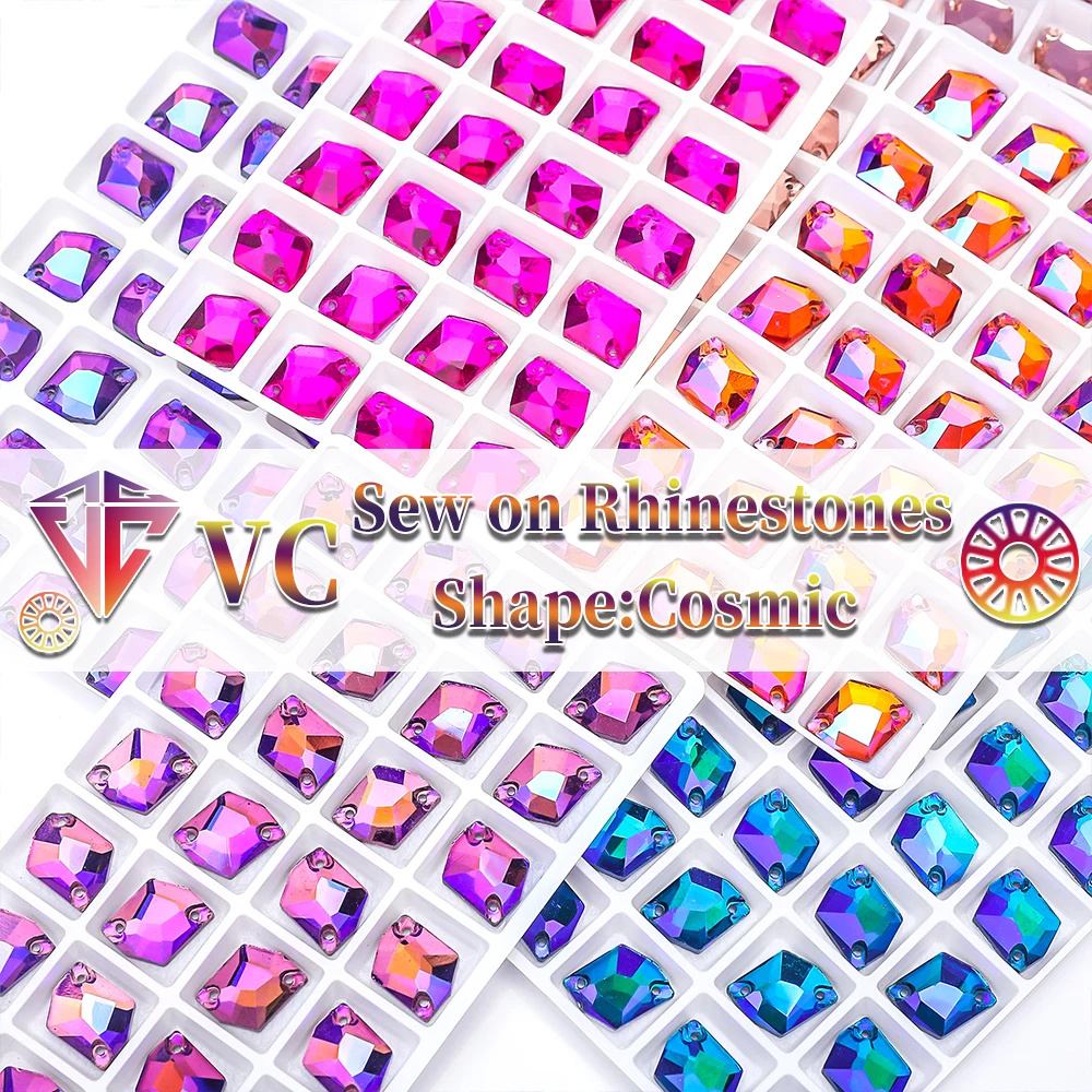 Aufnähbare Strasssteine in Spezialform, Flachkristall-Strass für Kleidung, DIY, Hochzeitskleid-Accessoires