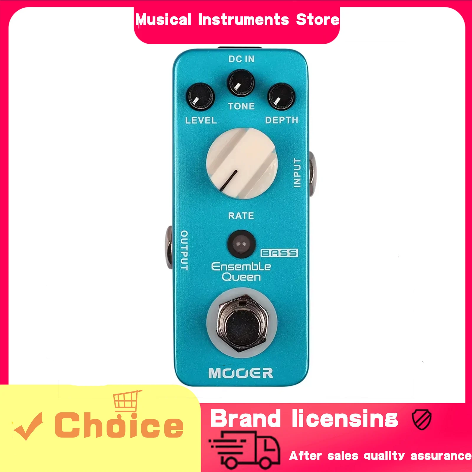 

MOOER Guitar Effect Pedal Ensemble Queen Chorus Ensemble Effects True Bypass Pedal Warm Smooth Electric Guitar Accessories