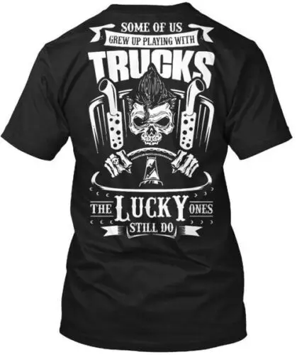 Trucker Dad Gifts T-Shirt Made in the USA Size S to 5XL