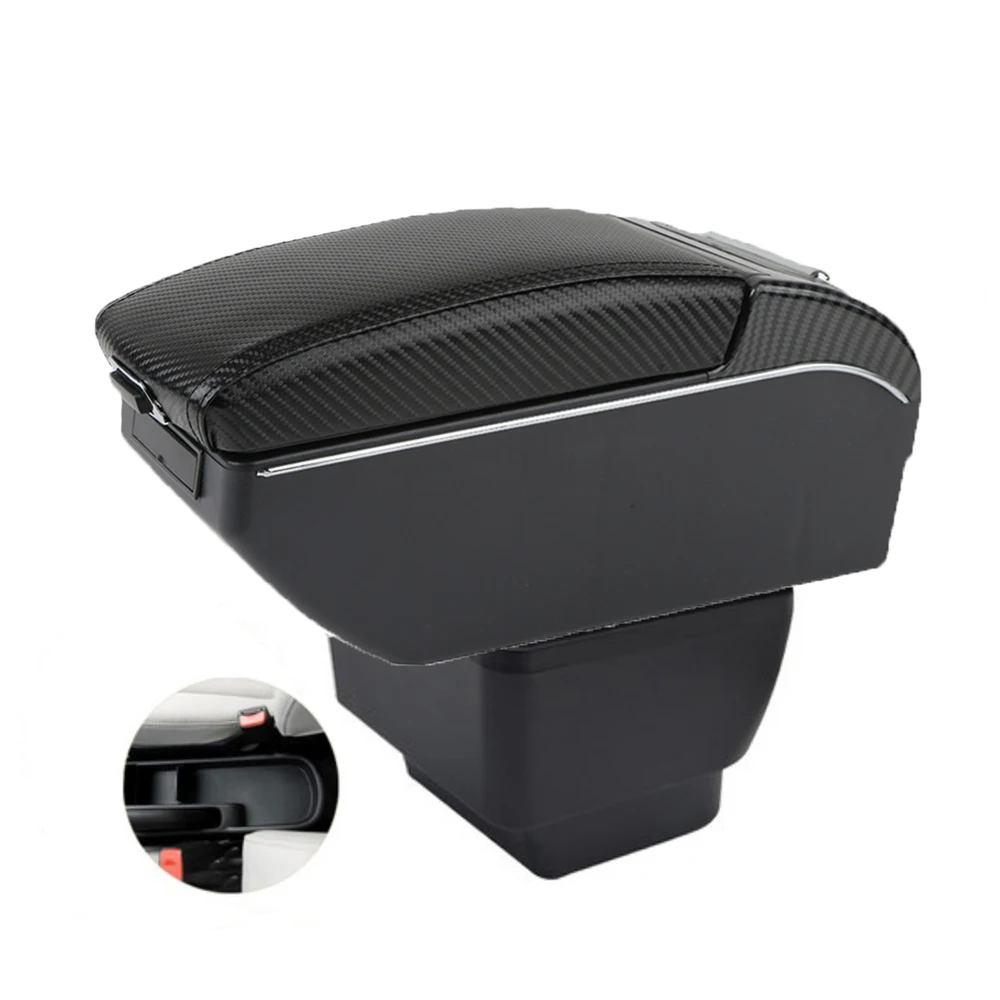 لمازدا 2 ديميو مسند الذراع صندوق مازدا 2 ديميو مسند ذراع للسيارات صندوق تخزين السيارات الذراع هدفين زيادة التفاصيل الداخلية التحديثية #2