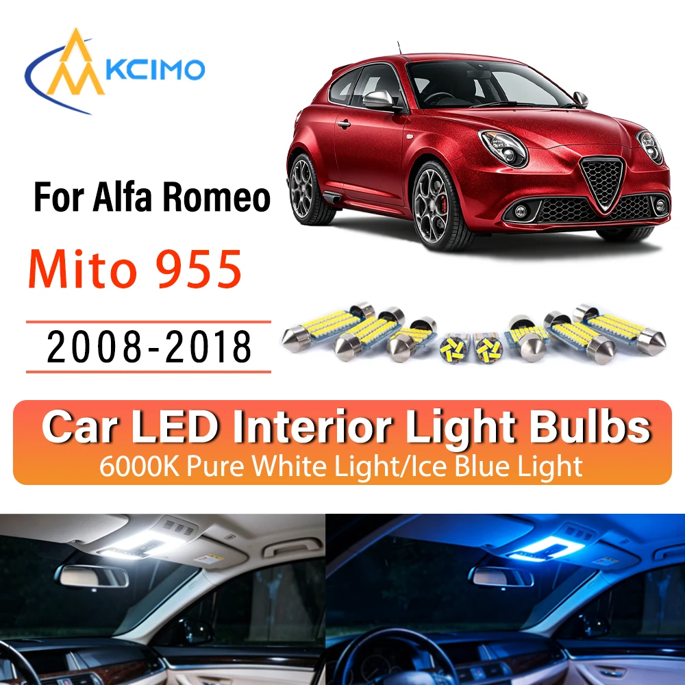 Premium LED Interior Lights For Alfa Romeo Mito 955 2008-2018, Blue Light,White Light, Atmosphere Lights Kit Easy Install