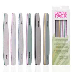 6Pcs/Box Nail Files Buffer Set Professional Sponge Polish Sanding Buffing Polishing File Block Washable Nail Care Manicure Tools