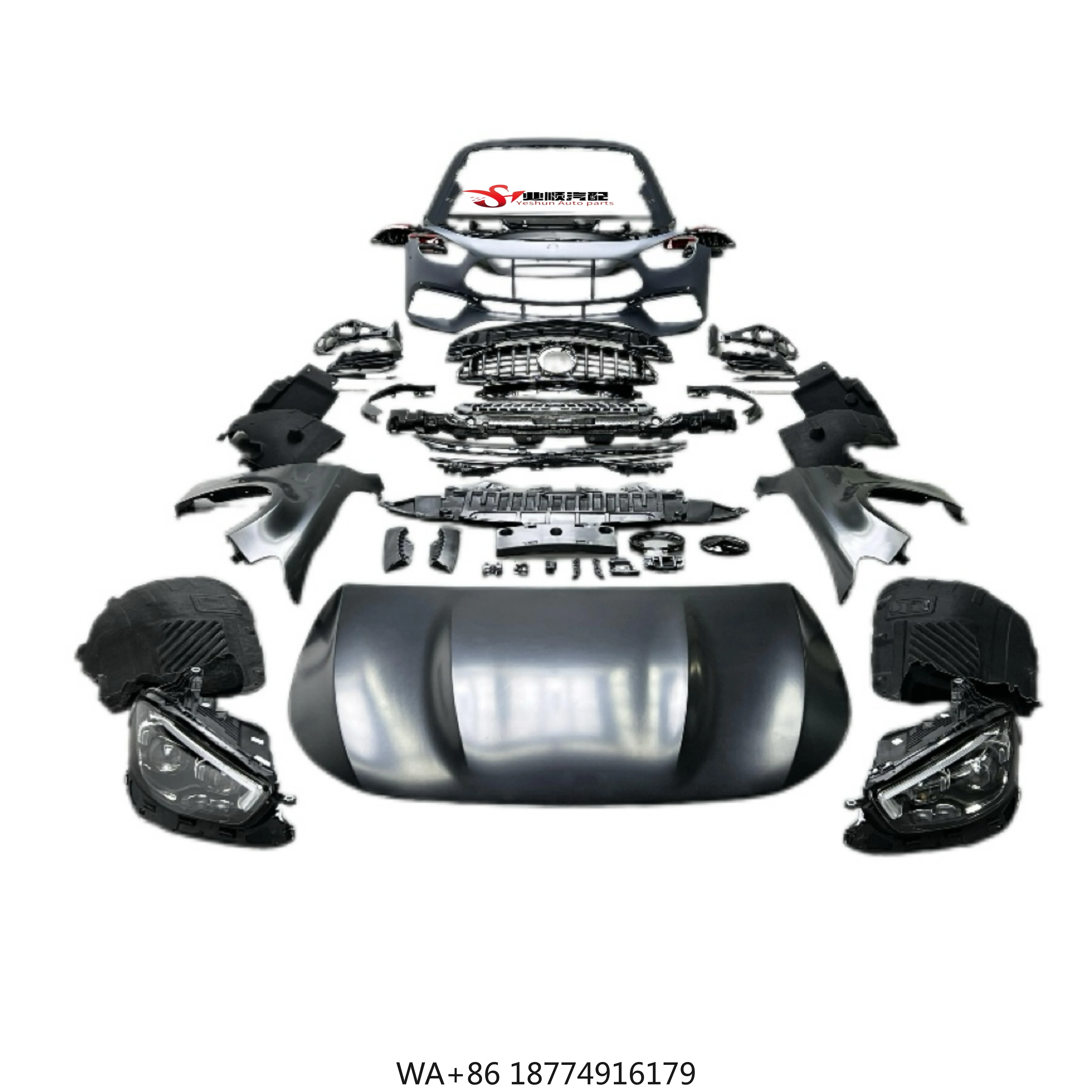 

Подходит для комплекта кузова E-Class W213, модифицированная модель E63, комплект кузова, передние и задние бамперы автомобиля