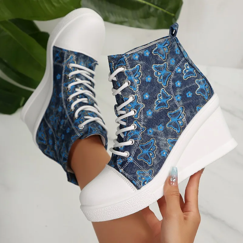 أحذية رياضية نسائية عصرية ومتعددة الاستخدامات، الأكثر مبيعًا ذات نعل سميك، أحذية كاجوال خفيفة الوزن وغير قابلة للانزلاق