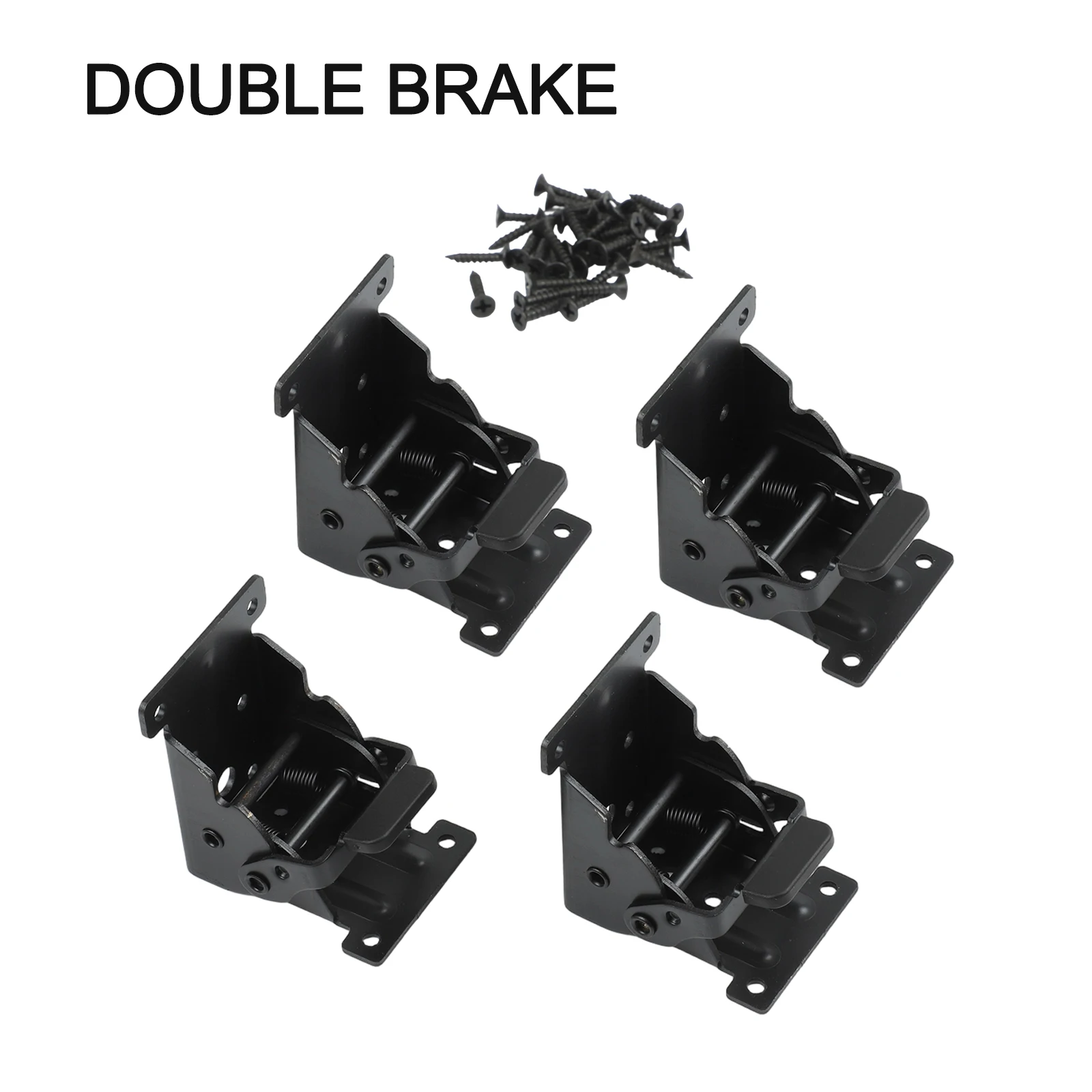 Metal Folding Hinges with 90 Degree Self Lock Feature for Table Legs and Furniture Brackets for Stable Table Use