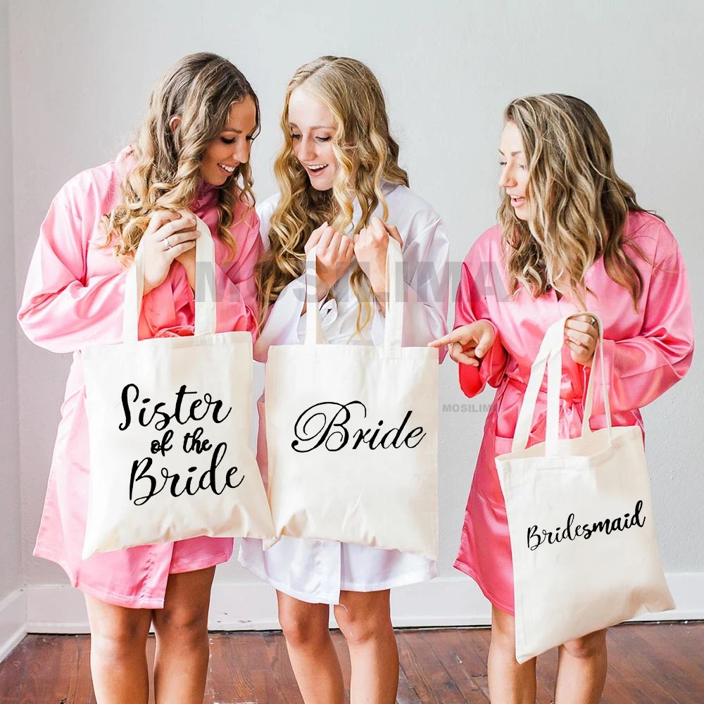 Team Bride Wedding Party Decoration Bag Bridsmaid Gifts Bag Bachelorette Beg 35*40CM FB008