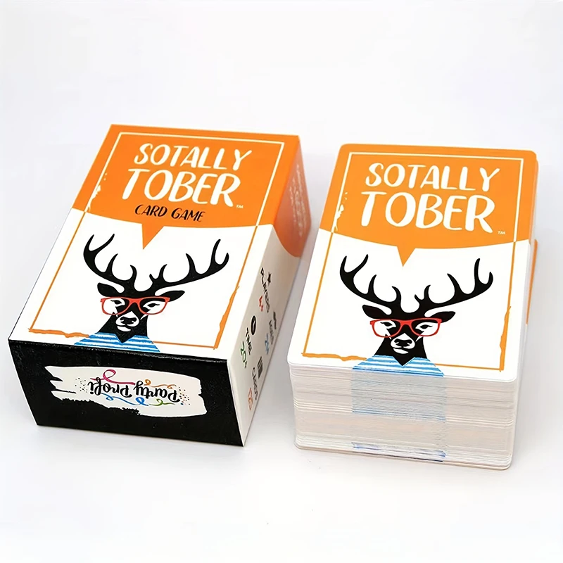 1pc Totally Tober Drinking Games Drinking Party Card Game Card For Adults